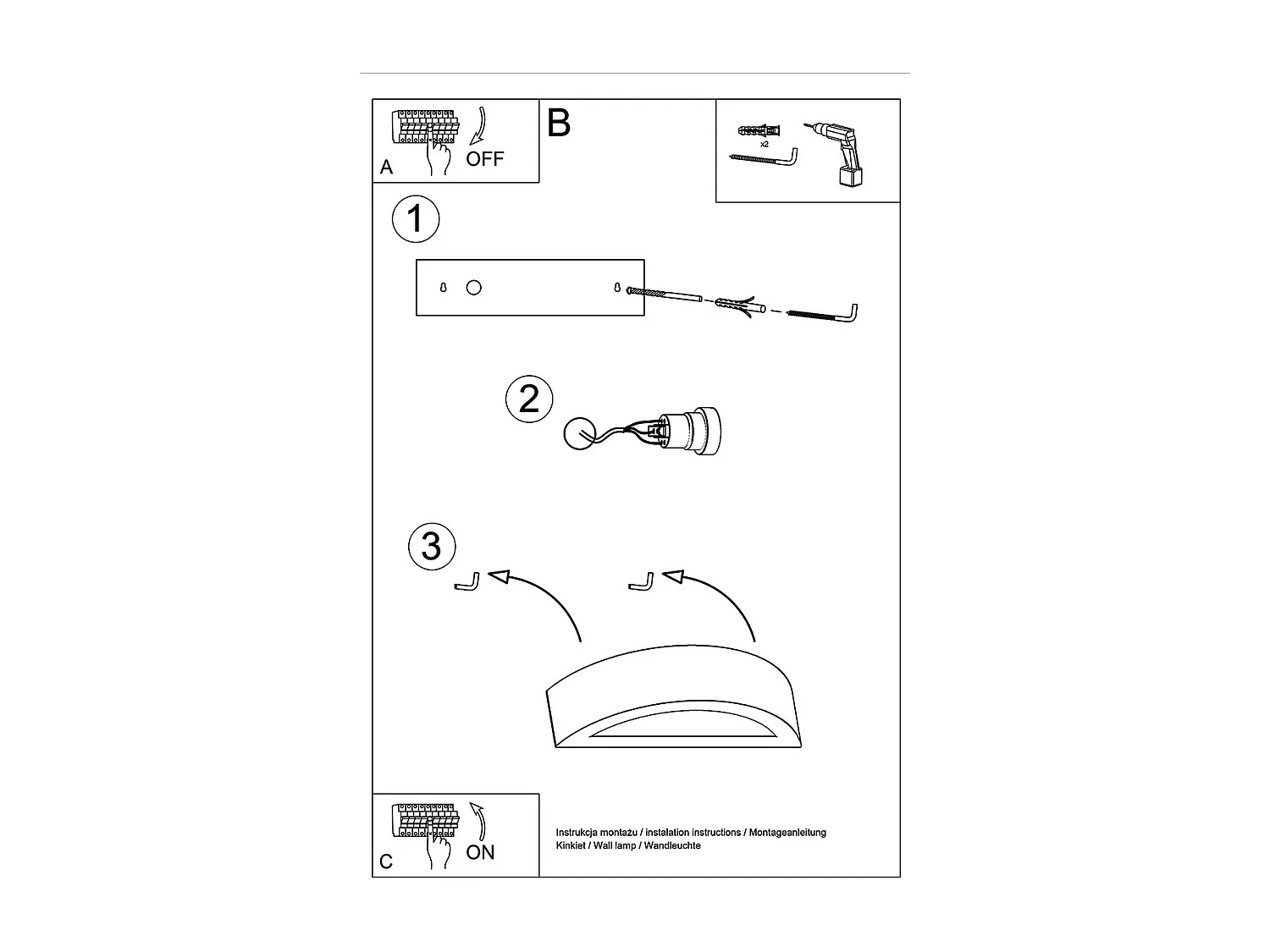 Appliques Gloim moderne en céramique - 1 sources lumineuses 4000K - L.20 x H.10 cm - blanc