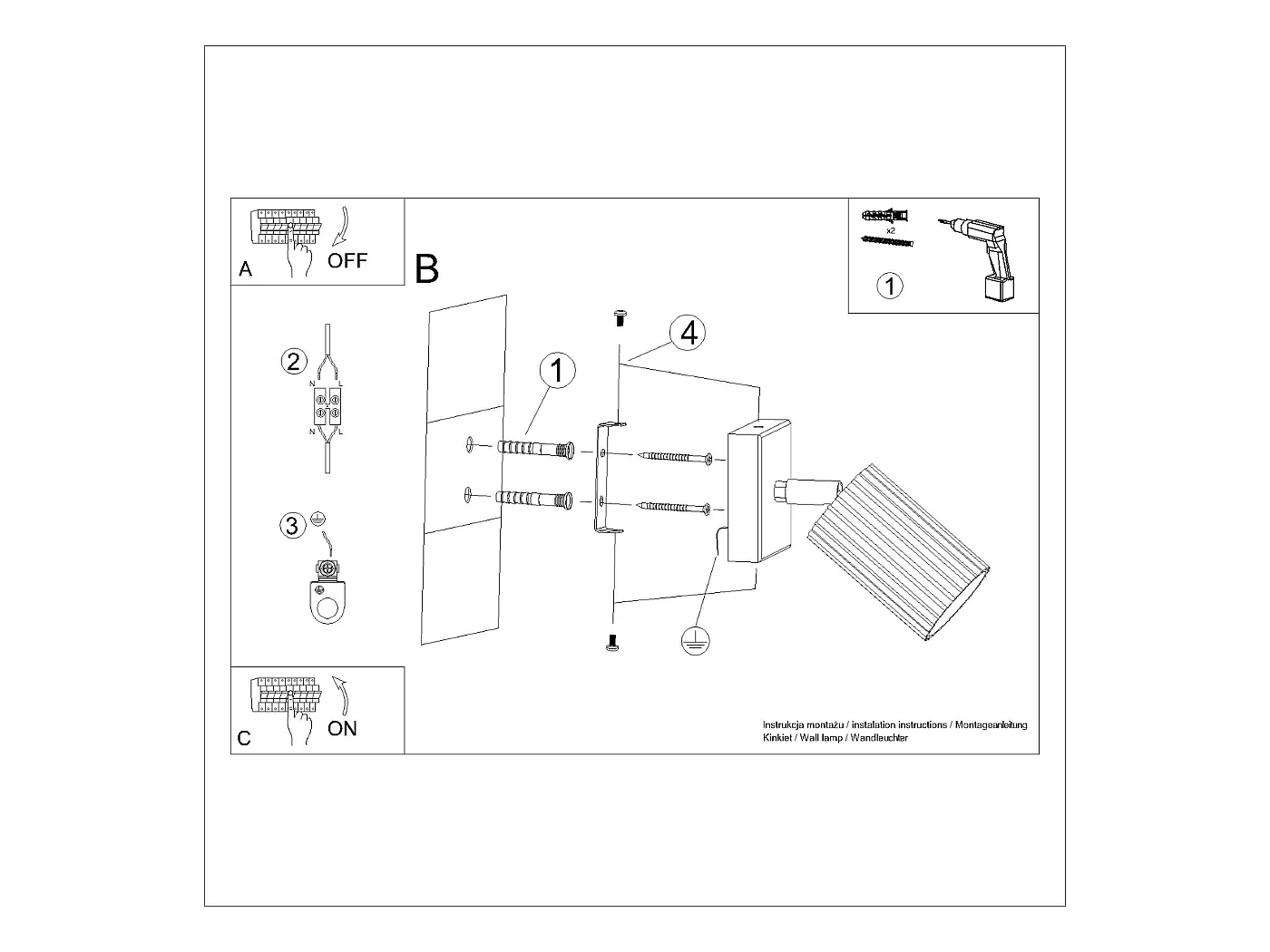 Applique Gloow minimaliste en aluminium - 1 sources lumineuses 3000K - L.8 x H.8 cm - doré
