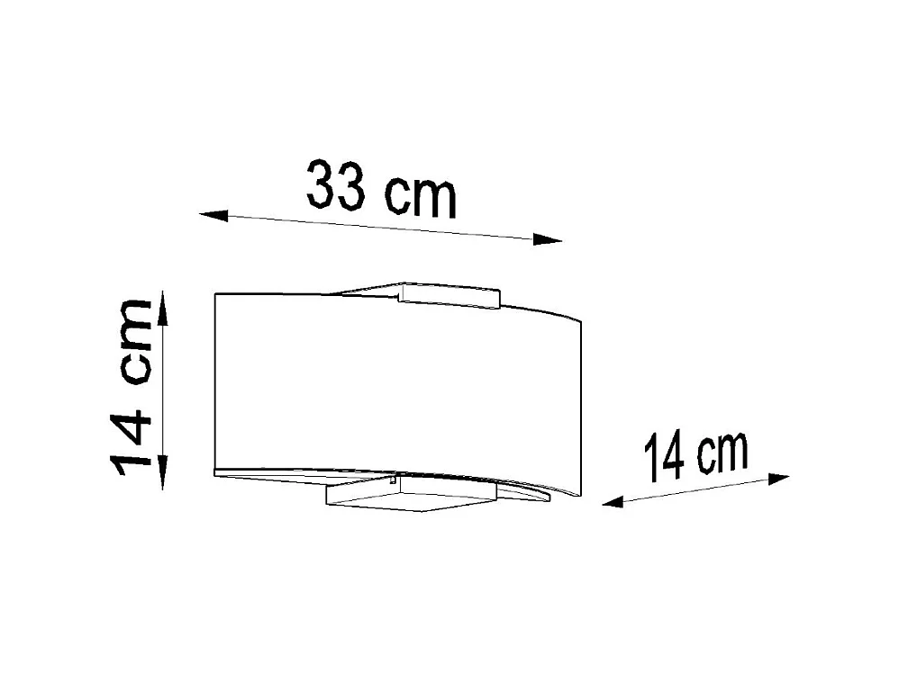 Lampade da parete Nerilo moderno di legno/vetro - 2 sorgenti luminose 3000K - L.33 x A.14 cm - wengè/bianco
