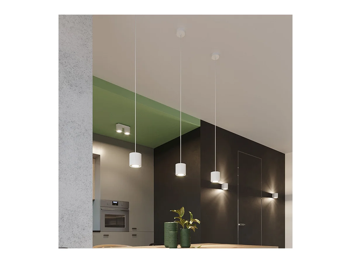 Wandlampen Celeris modern van  - 1 lichtbronnen 3000K - L.10 x H.10 cm - wit