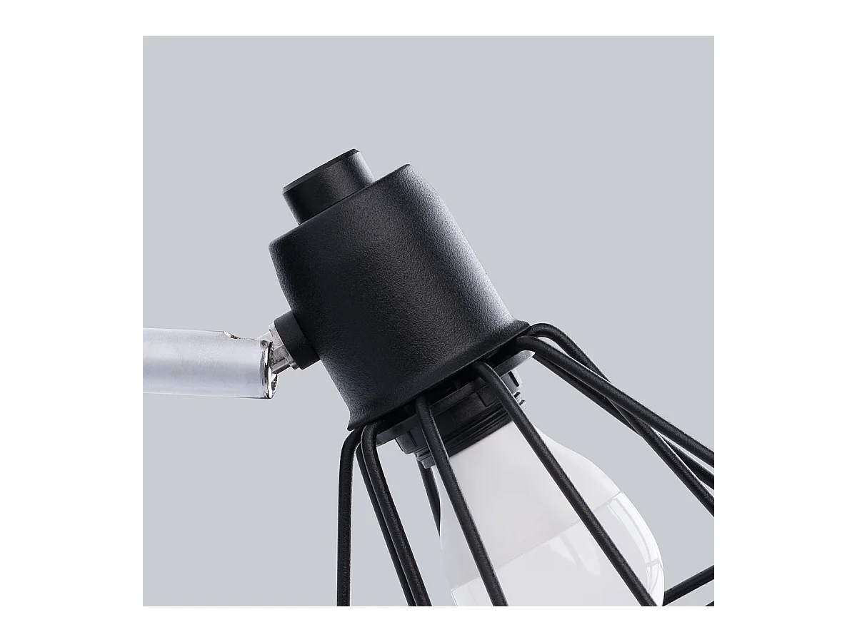 Wandlampen Lunova modern aus  Stahl - 1 lichtquellen 4000K - L.18 x H. cm - Schwarz