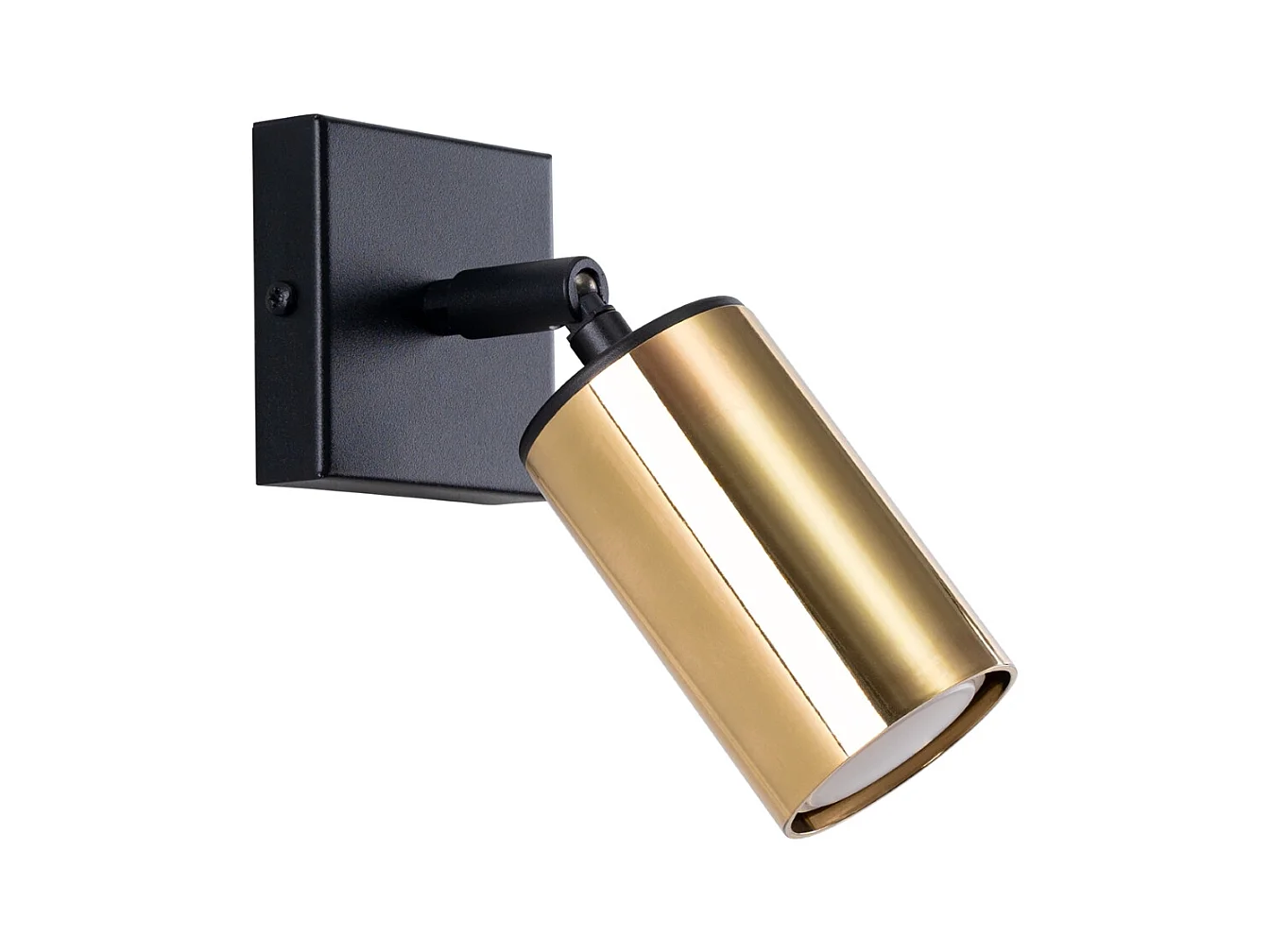 Wandlampen Glois modern aus  Stahl - 1 lichtquellen 4000K - L.8 x H. cm - schwarzes Gold