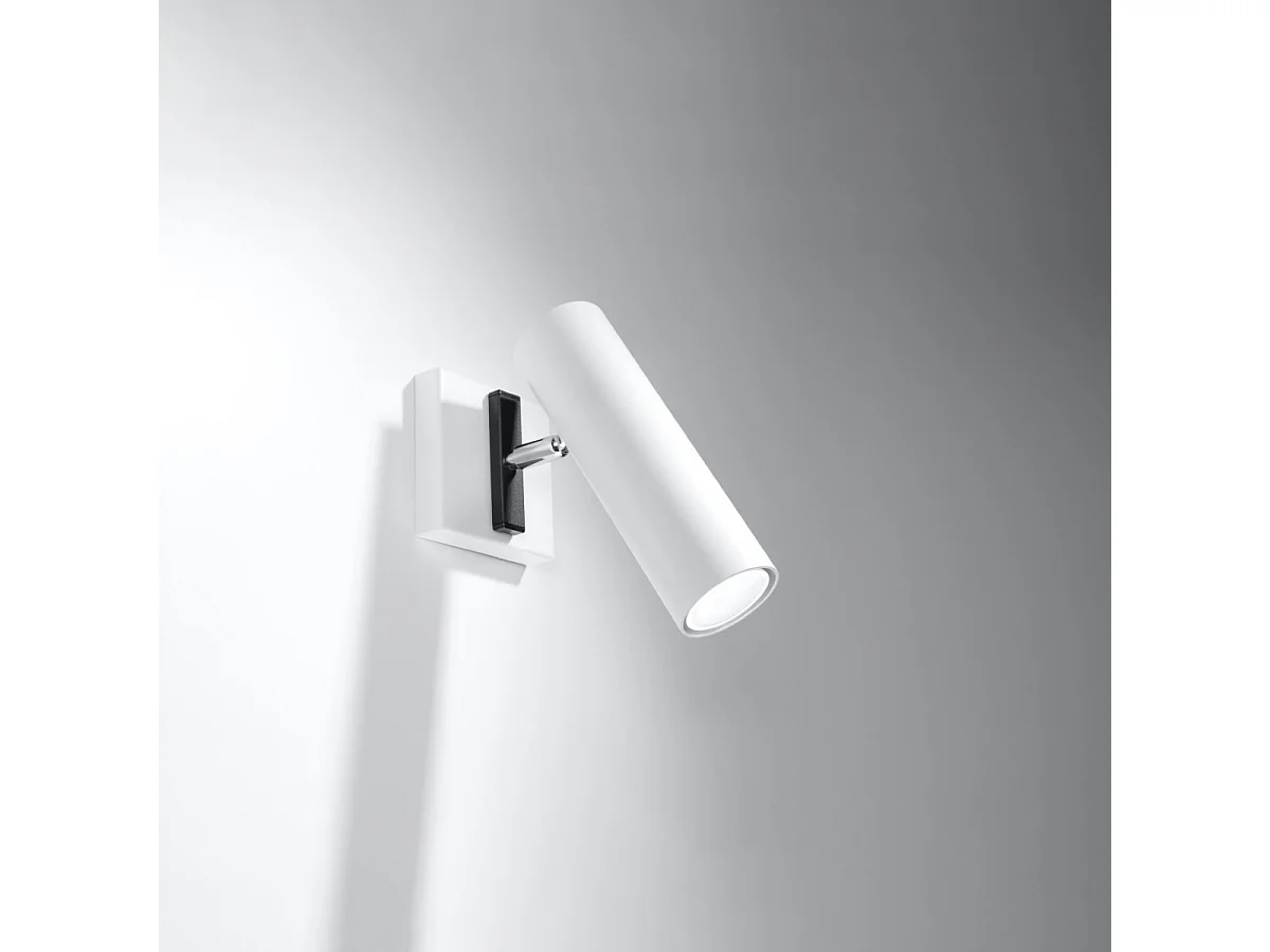 Wandlampen Invicta modern aus  Stahl - 1 lichtquellen 3000K - L.8 x H. cm - Weiß