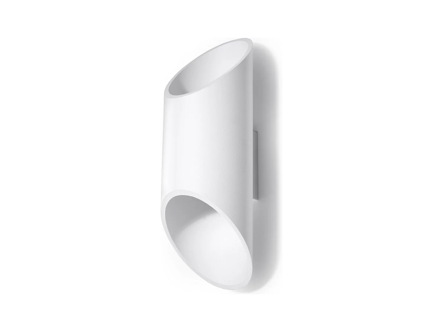 Lampade da parete Zitiex moderno di alluminio - 1 sorgenti luminose 3000K - L.10 x A.30 cm - bianco