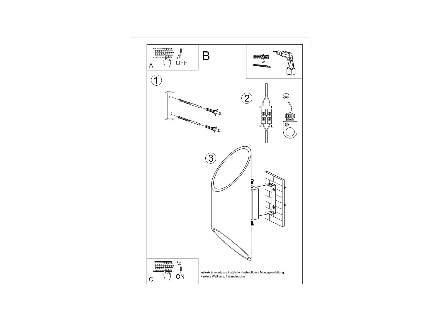 Lampade da parete Zitiex moderno di alluminio - 1 sorgenti luminose 3000K - L.10 x A.30 cm - bianco