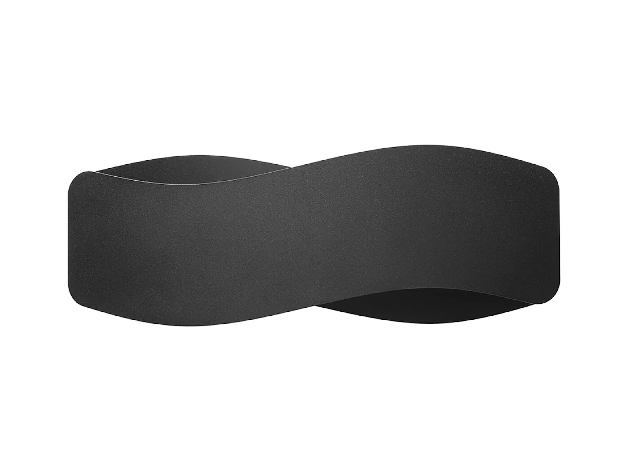 Wandlampen Zanila modern van  - 2 lichtbronnen 4000K - L.40 x H.15 cm - zwart