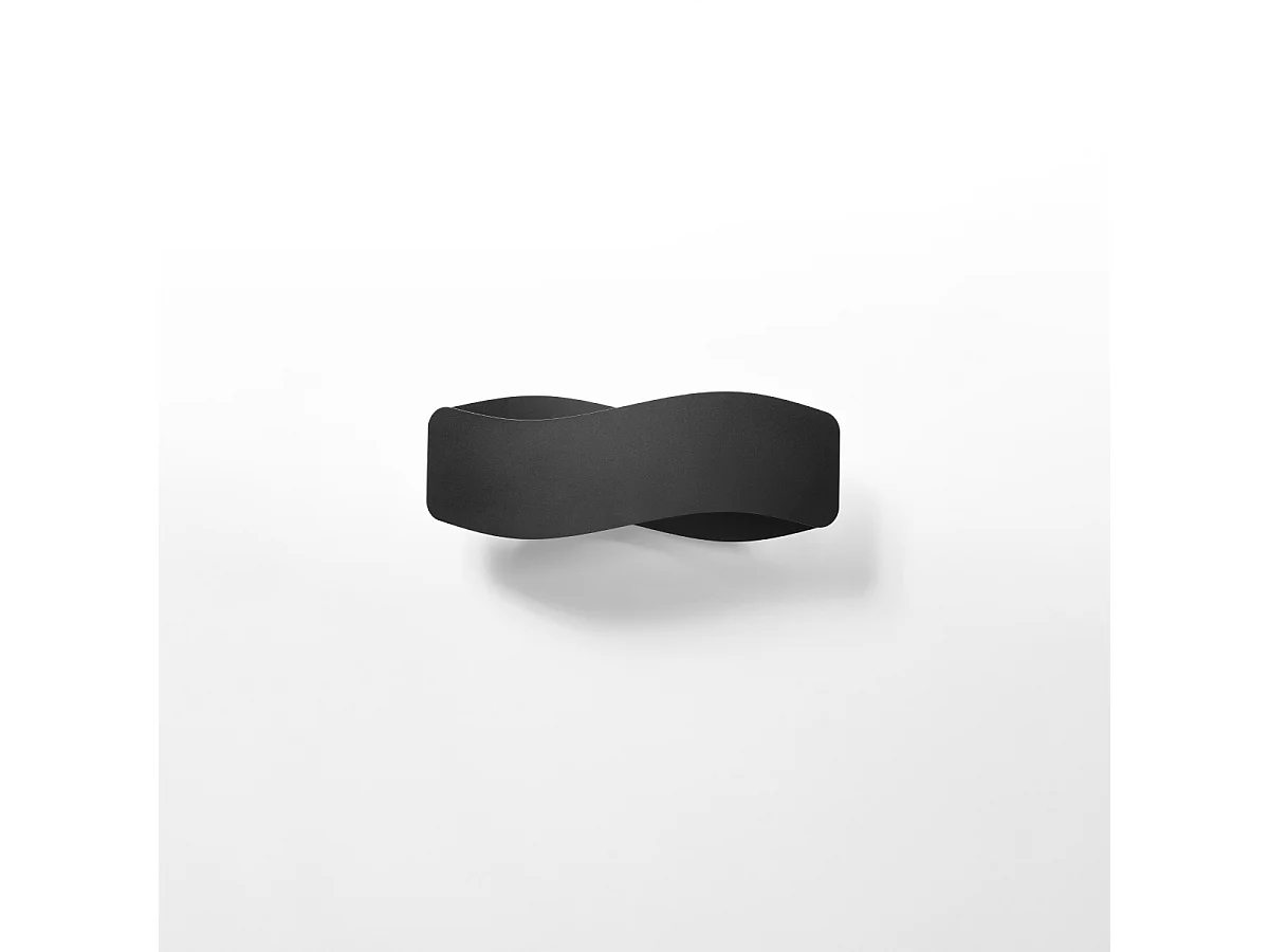 Appliques Zanila moderne en acier - 2 sources lumineuses 4000K - L.40 x H.15 cm - noir