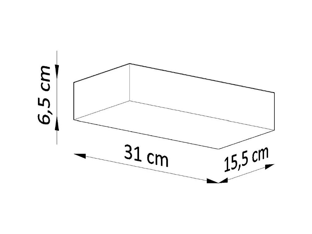 Appliques Flain moderne en céramique - 2 sources lumineuses 3000K - L.31 x H.6,5 cm - blanc