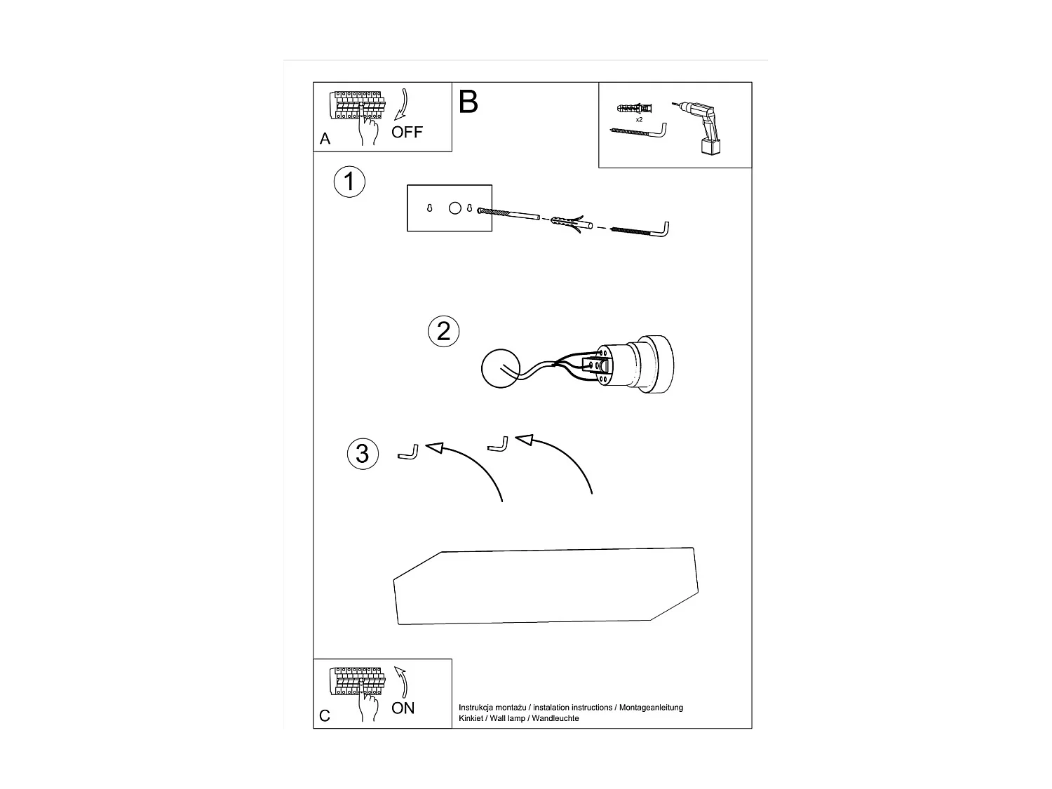Appliques Flain moderne en céramique - 2 sources lumineuses 3000K - L.31 x H.6,5 cm - blanc