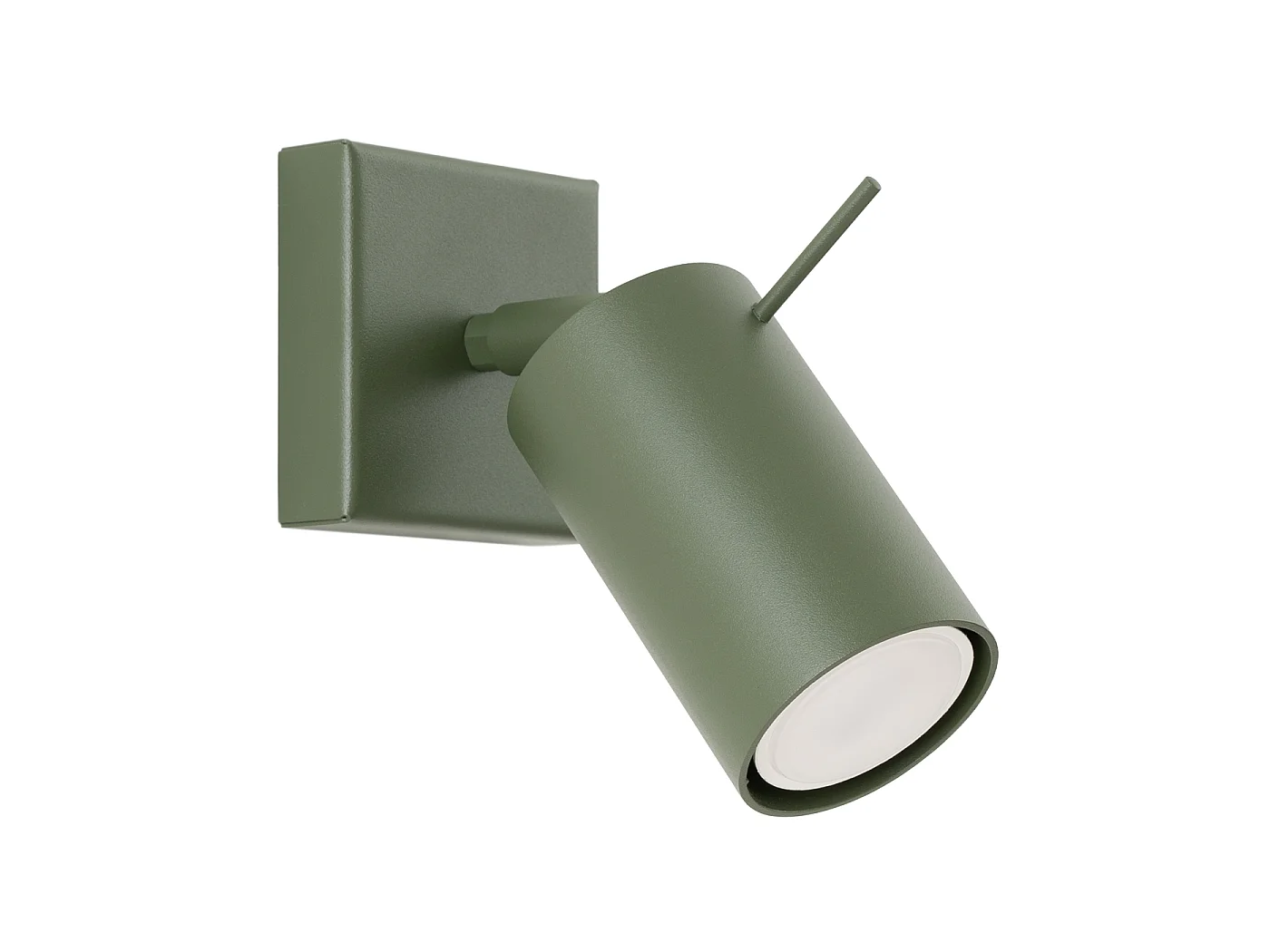 Luminária de parede Briix moderno, aço - 1 fontes de luz 3000K - L.8 x H.8 cm - verde oliva