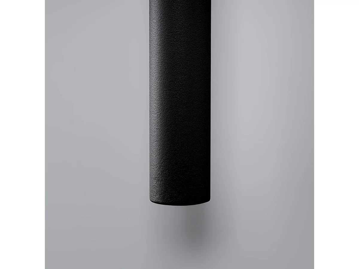 Lampade da parete Brill moderno di acciaio - 2 sorgenti luminose 3000K - L.2,5 x A.50 cm - nero