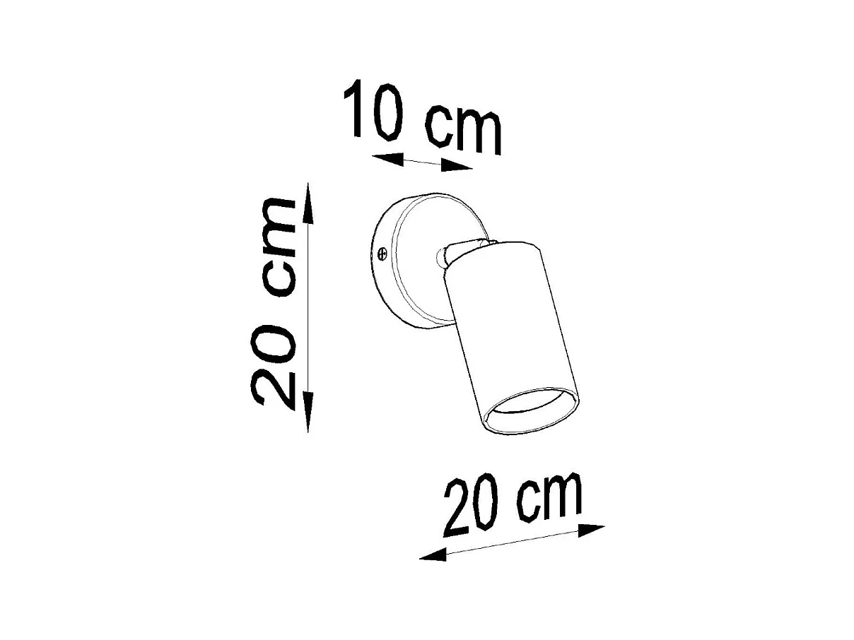 Wandlampen Vorix Scandinavisch van  - 1 lichtbronnen 3000K - L.10 x H.20 cm - natuurlijk hout