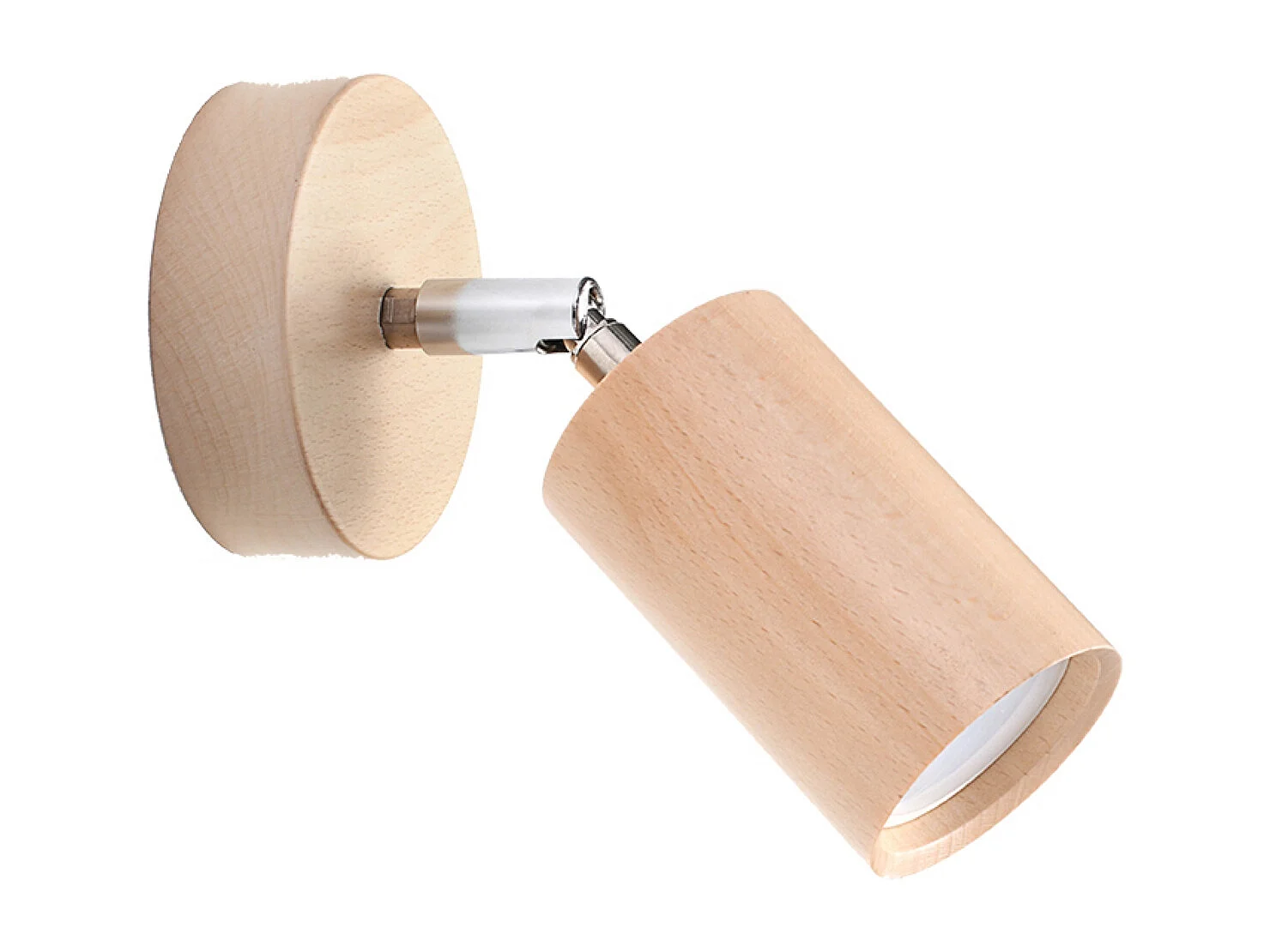 Appliques Vorix scandinave en bois - 1 sources lumineuses 3000K - L.10 x H.20 cm - bois naturel