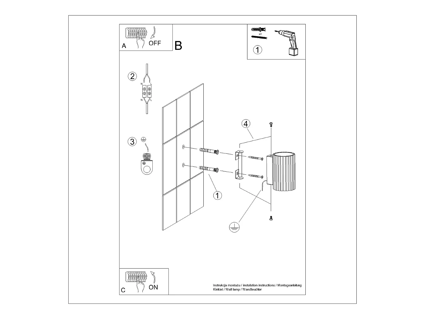 Wandleuchte Gloow minimalistisch aus  Aluminium - 1 lichtquellen 3000K - L.6,5 x H. cm - Schwarz