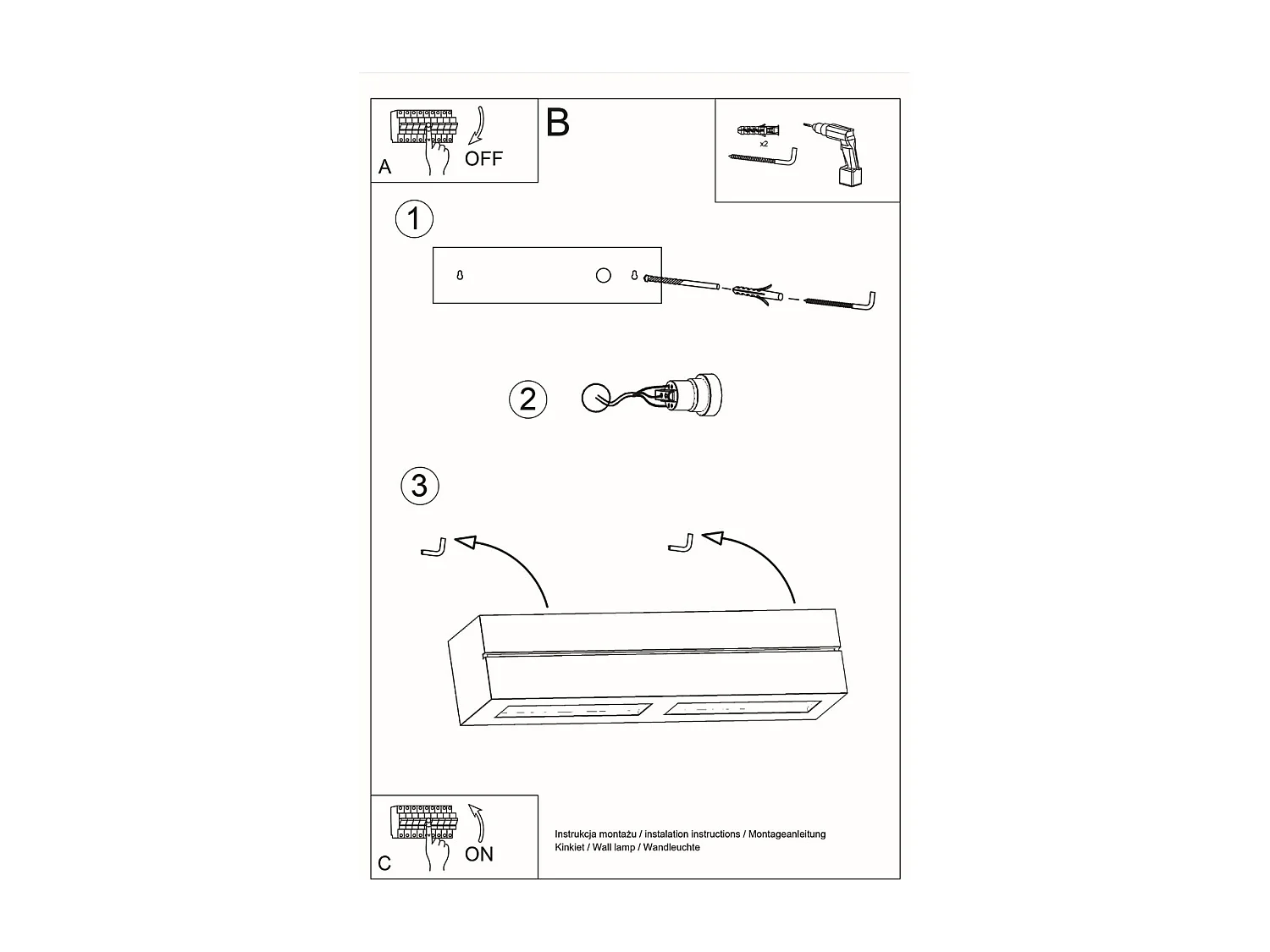 Appliques Solara line moderne en céramique - 1 sources lumineuses 3000K - L.32,5 x H.9,5 cm - blanc