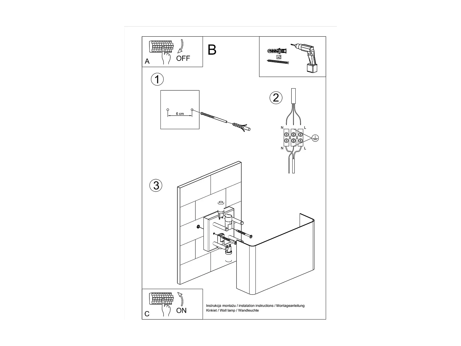 Appliques Overaqua moderne en acier - 2 sources lumineuses 3000K - L.25 x H.15 cm - blanc