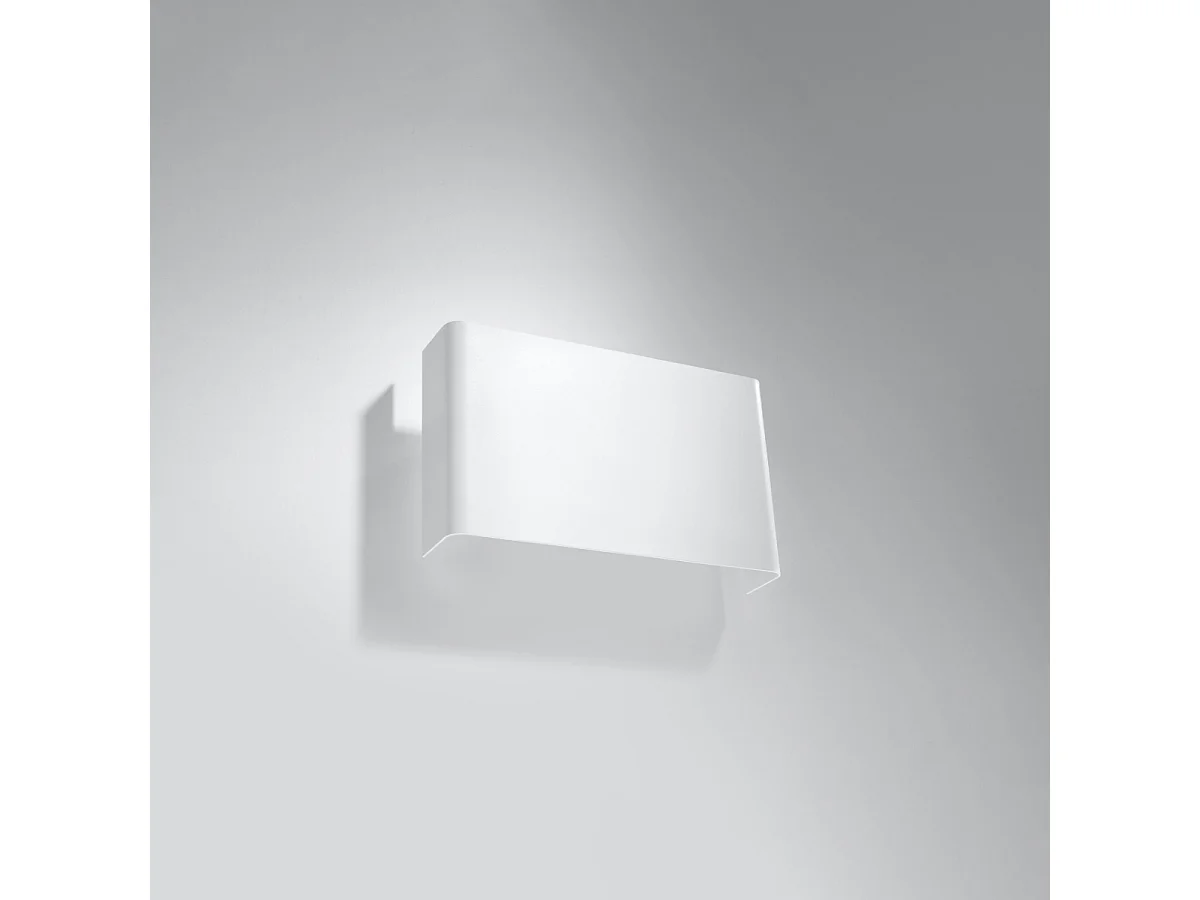 Kinkiety nowoczesny Overaqua, stal - 2 źródło światła 3000K - L.25 x H.15 cm - biały