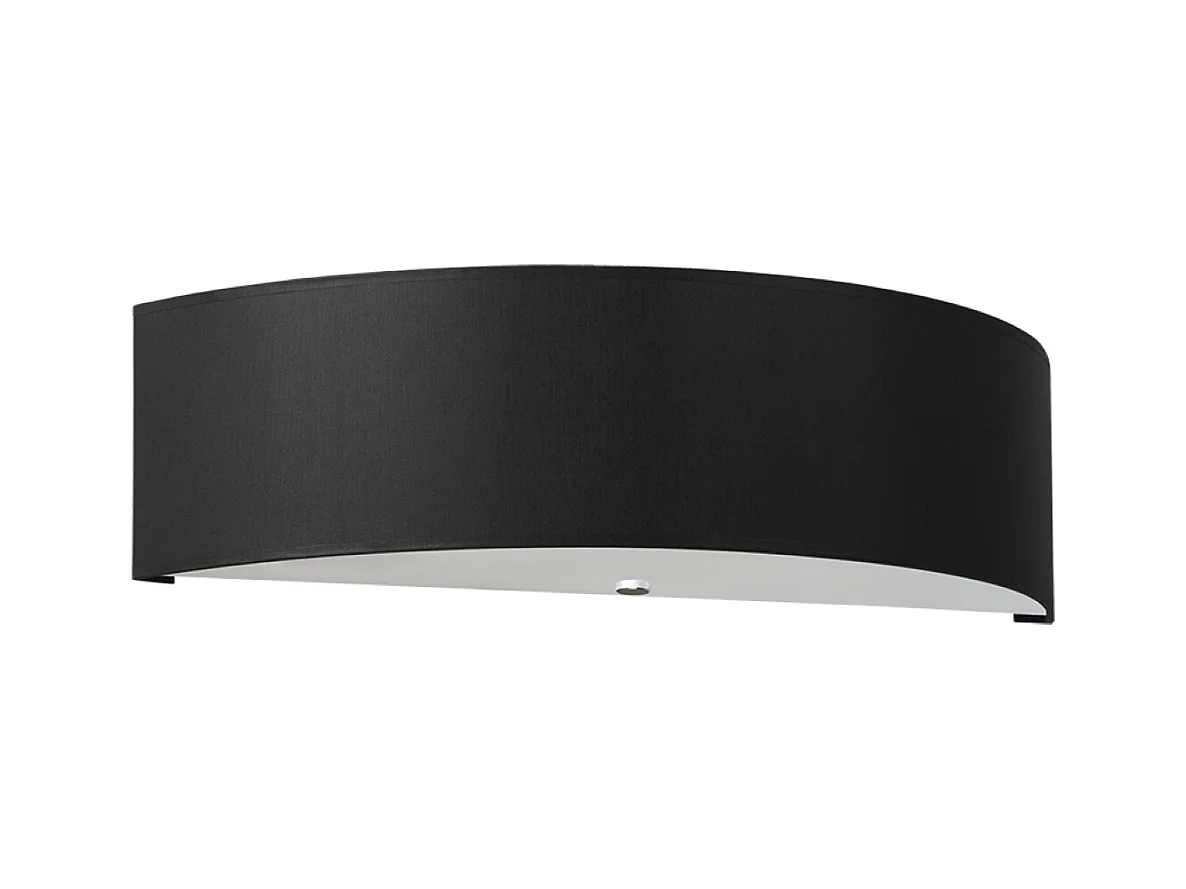 Wandlampen Kalmaris minimalistisch van  - 2 lichtbronnen 3000K - L.45 x H.12 cm - zwart