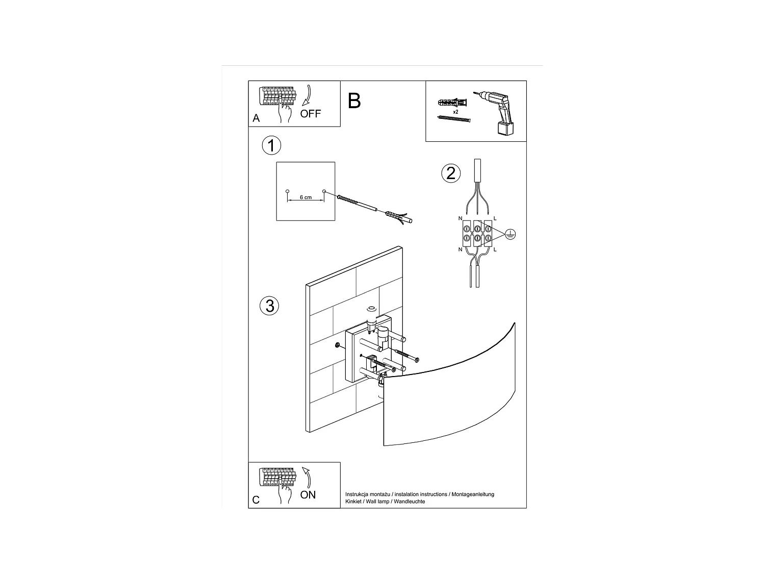 Wandlampen Terrium modern aus  Stahl - 2 lichtquellen 3000K - L.34 x H. cm - Weiß