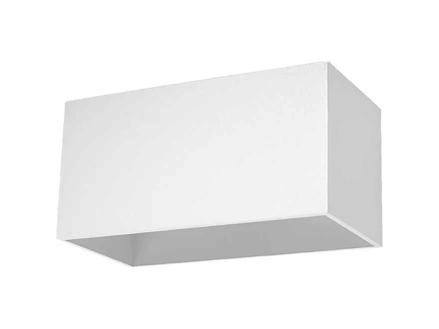 Wandlampen Quadx maxi modern aus  Aluminium - 2 lichtquellen 3000K - L.20 x H. cm - Weiß