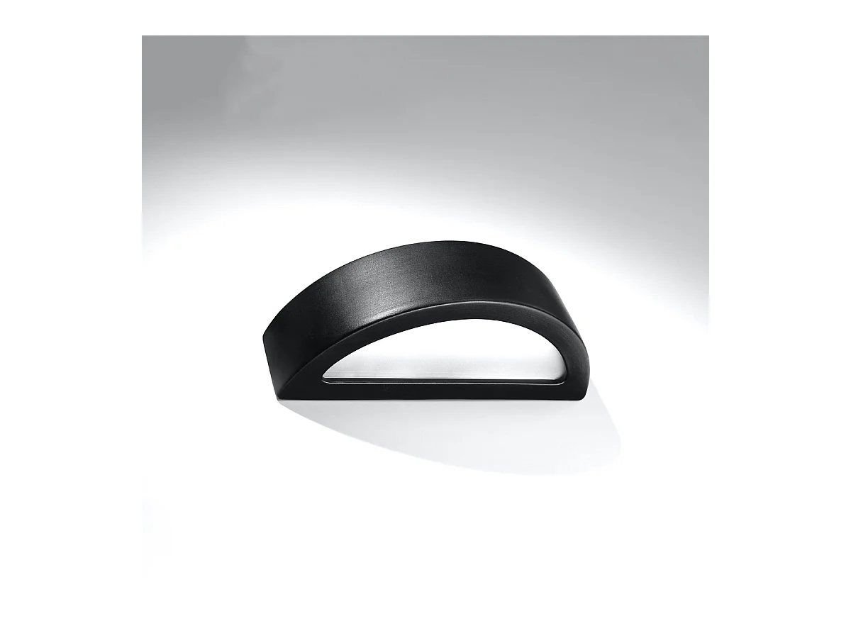 Wandlampen Gloim modern aus  Keramik/Glas - 1 lichtquellen 3000K - L.40,5 x H. cm - Schwarz