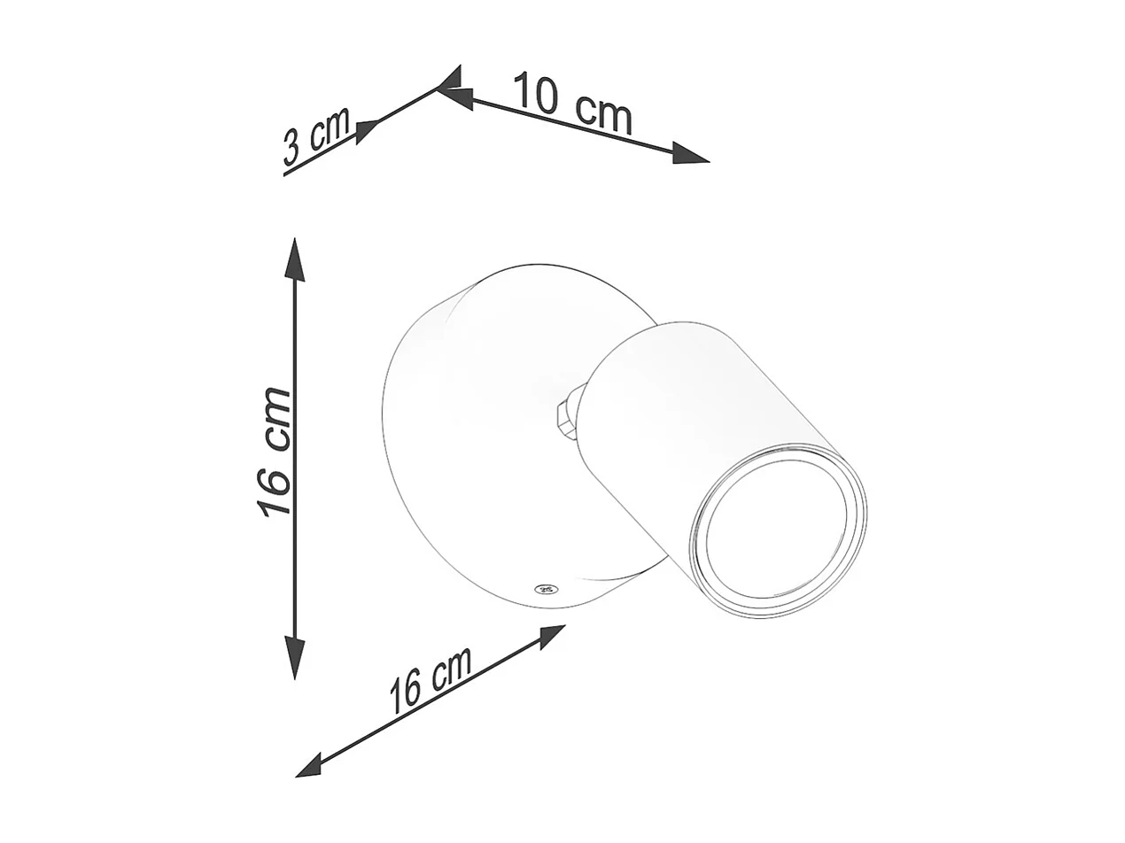 Appliques Flare moderne en acier/bois - 1 sources lumineuses 3000K - L.16 x H.16 cm - bois blanc