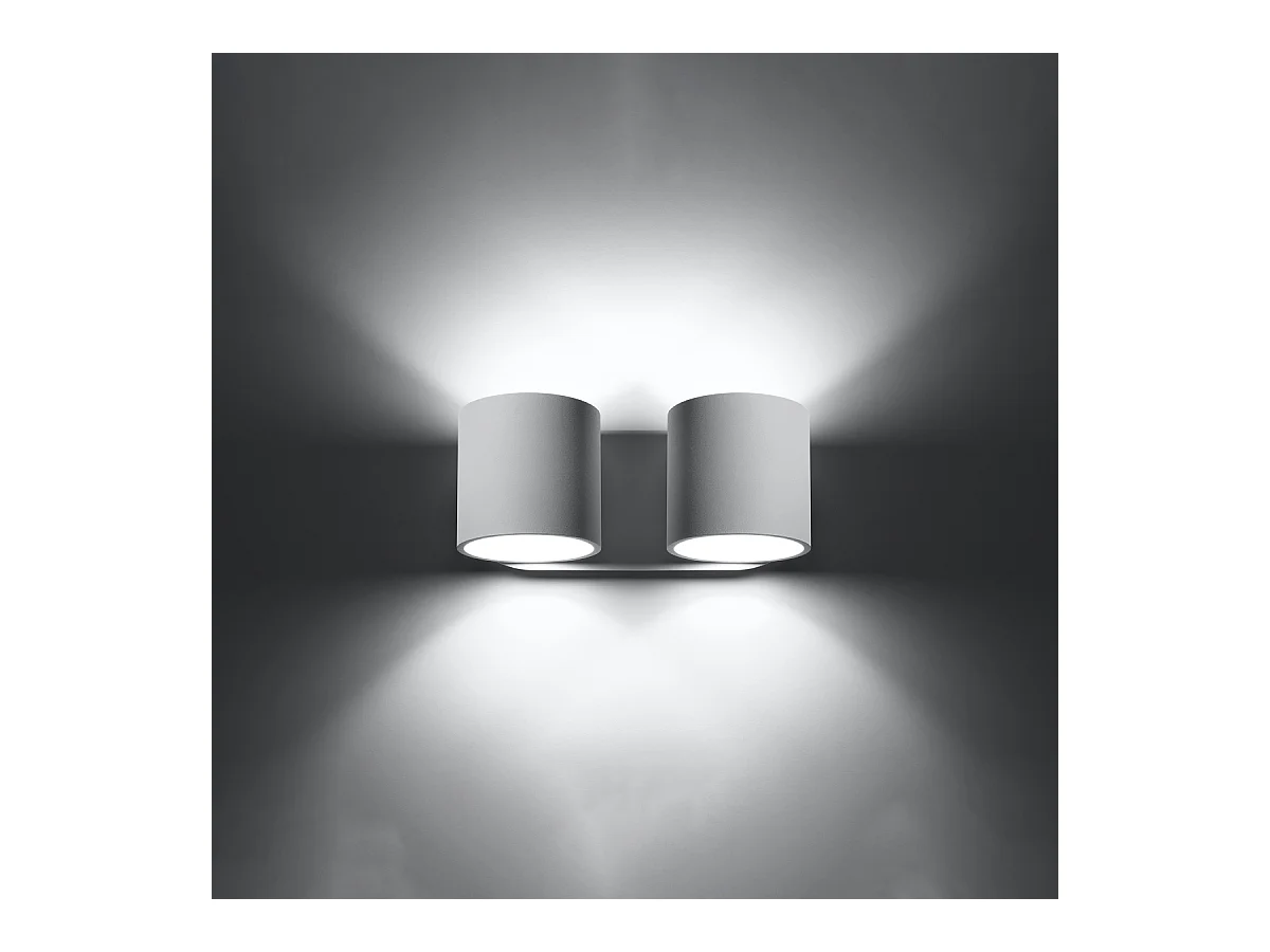 Wandlampen Celeris modern van  - 2 lichtbronnen 4000K - L.26 x H.10 cm - wit