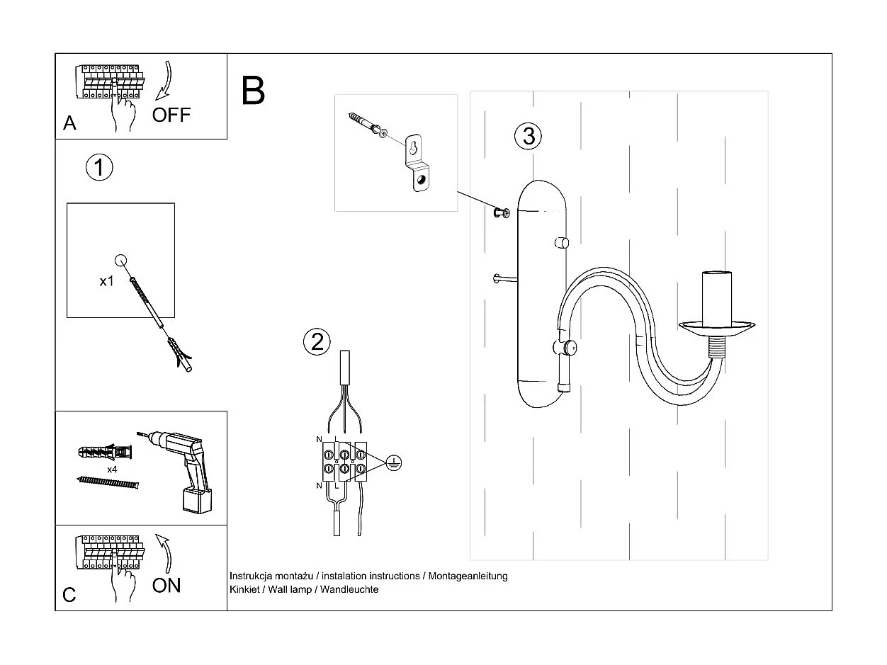 Appliques Vivow moderne en acier - 1 sources lumineuses 3000K - L.6 x H.25 cm - blanc