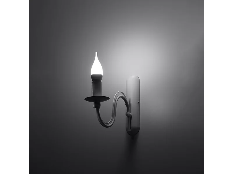 Candeeiros de parede Vivow moderno, aço - 1 fontes de luz 3000K - L.6 x H.25 cm - branco