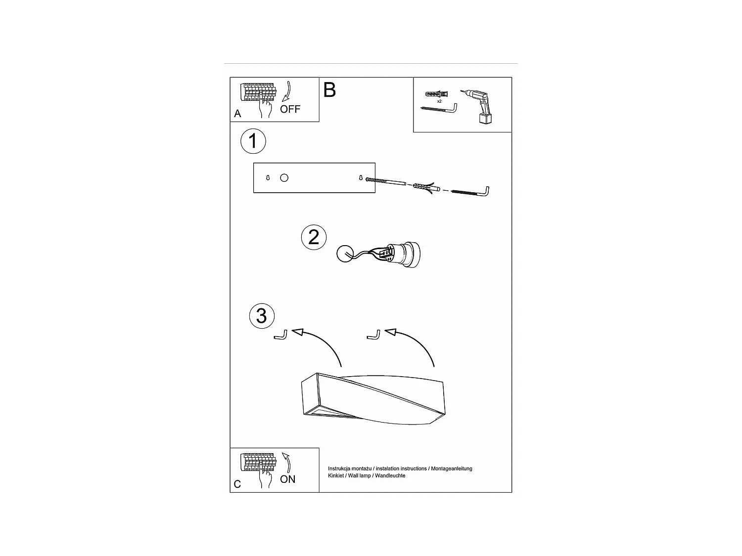 Lampade da parete Sigmonix mini moderno di ceramica/vetro - 1 sorgenti luminose 3000K - L.35 x A.12 cm - bianco