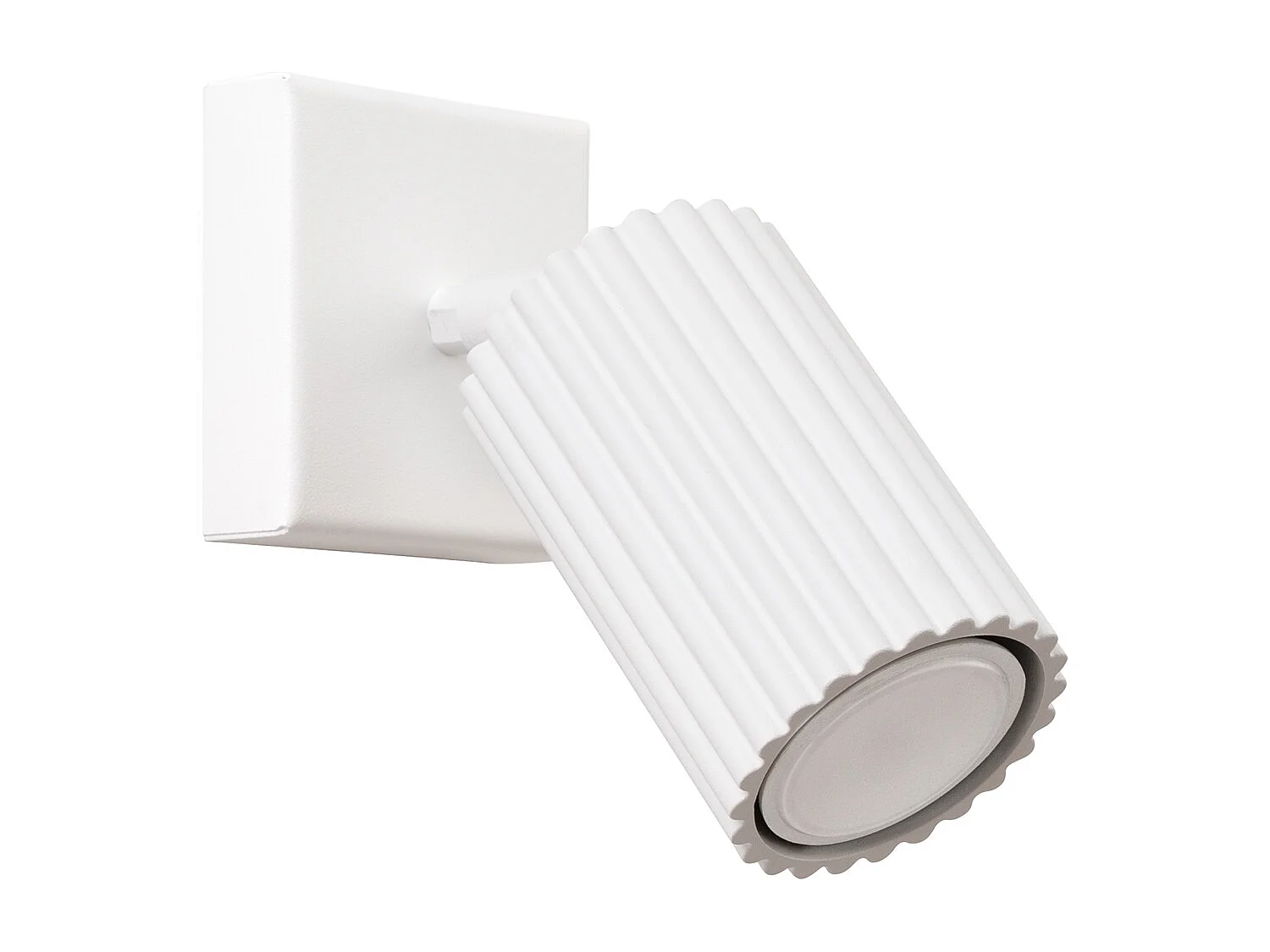 Applique Gloow minimaliste en aluminium - 1 sources lumineuses 3000K - L.8 x H.8 cm - blanc