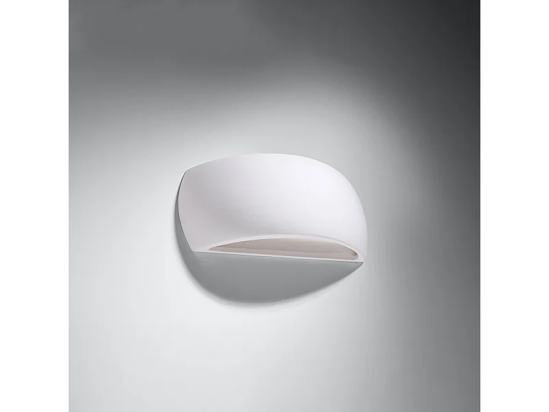 Appliques Torow moderne en céramique - 1 sources lumineuses 4000K - L.32 x H.14 cm - blanc