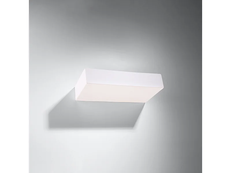 Wandlampen Flain modern aus  Keramik - 2 lichtquellen 4000K - L.31 x H. cm - Weiß