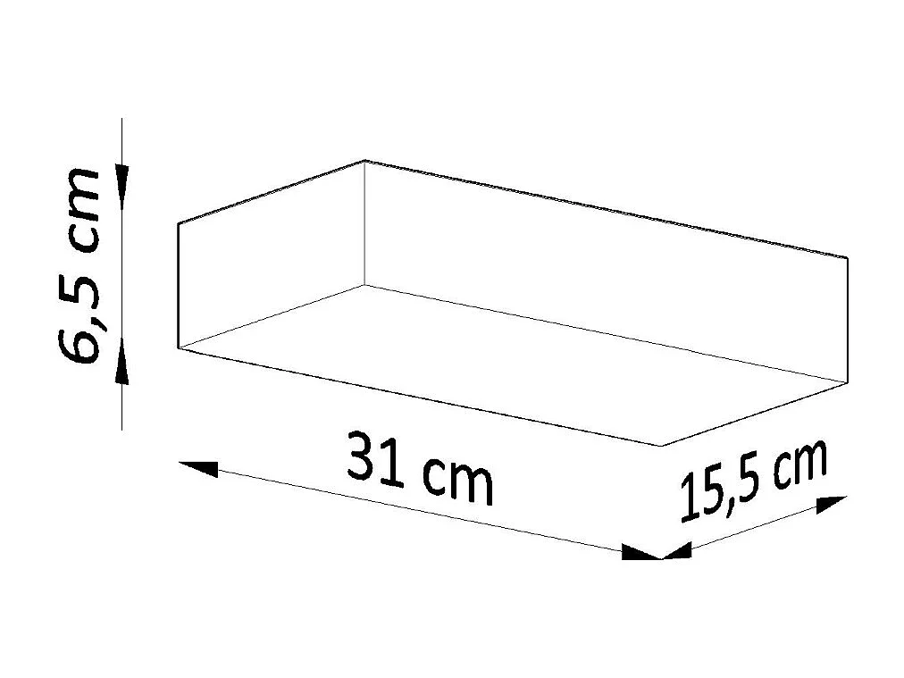 Appliques Flain moderne en céramique - 2 sources lumineuses 4000K - L.31 x H.6,5 cm - blanc