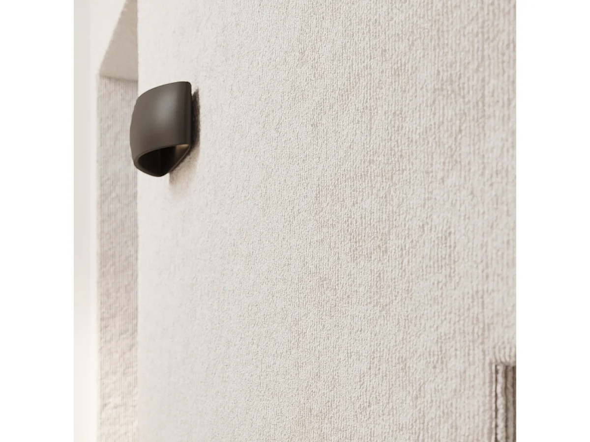 Appliques Torow moderne en céramique - 1 sources lumineuses 4000K - L.32 x H.14 cm - noir