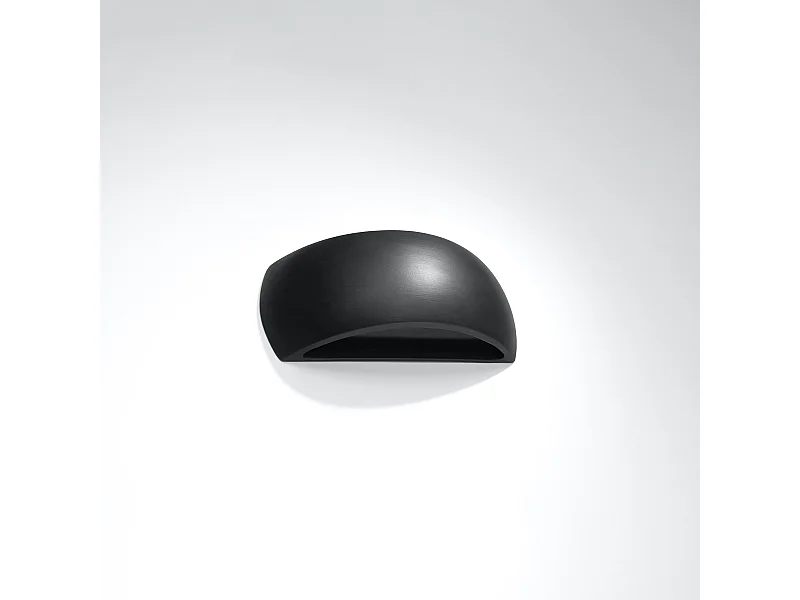 Appliques Torow moderne en céramique - 1 sources lumineuses 4000K - L.32 x H.14 cm - noir