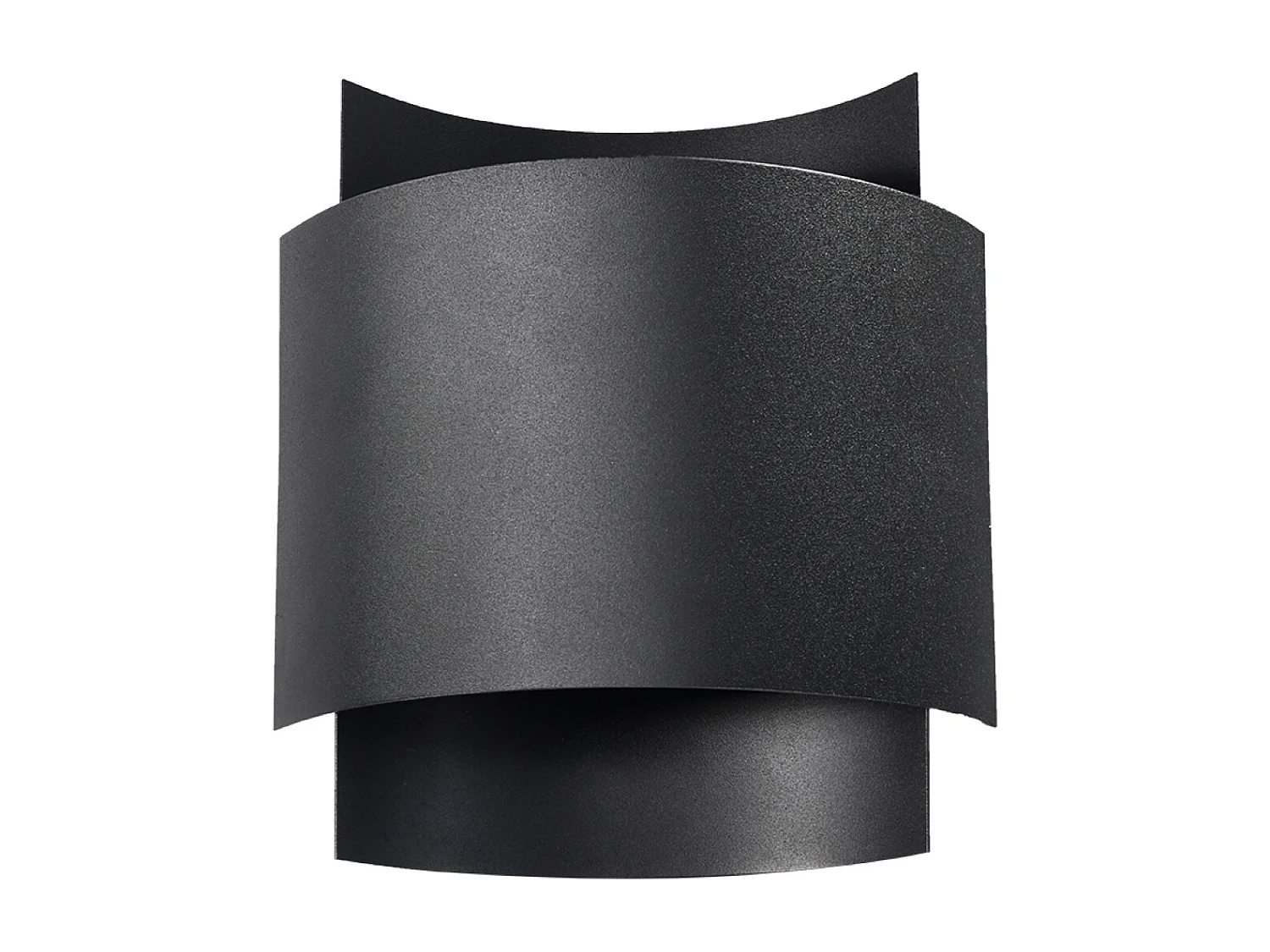 Wandlampen Influx industrieel van  - 1 lichtbronnen 3000K - L.22 x H.23 cm - zwart