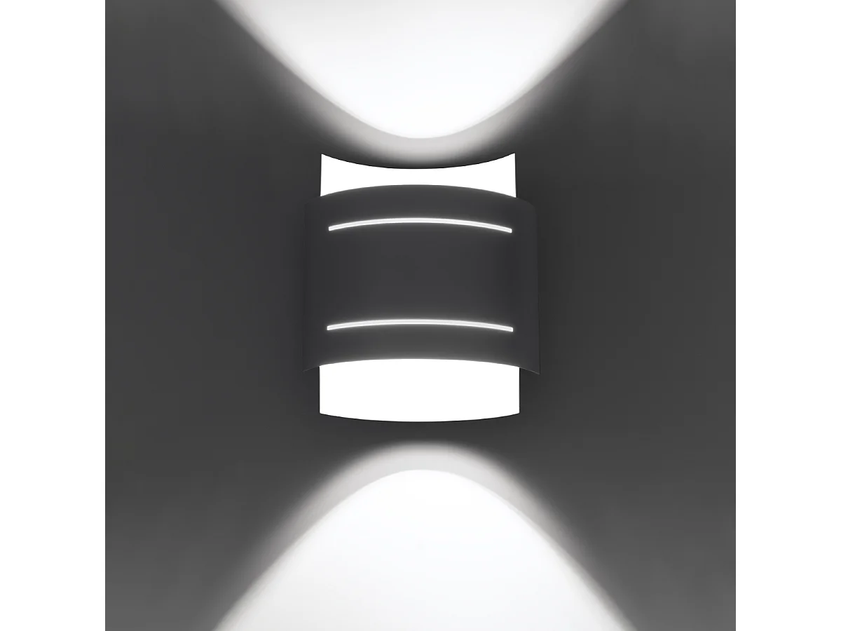 Wandlampen Ignisra modern aus  Stahl - 1 lichtquellen 3000K - L.21 x H. cm - Weiß