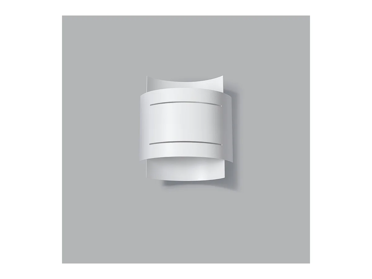 Wandlampen Ignisra modern aus  Stahl - 1 lichtquellen 3000K - L.21 x H. cm - Weiß