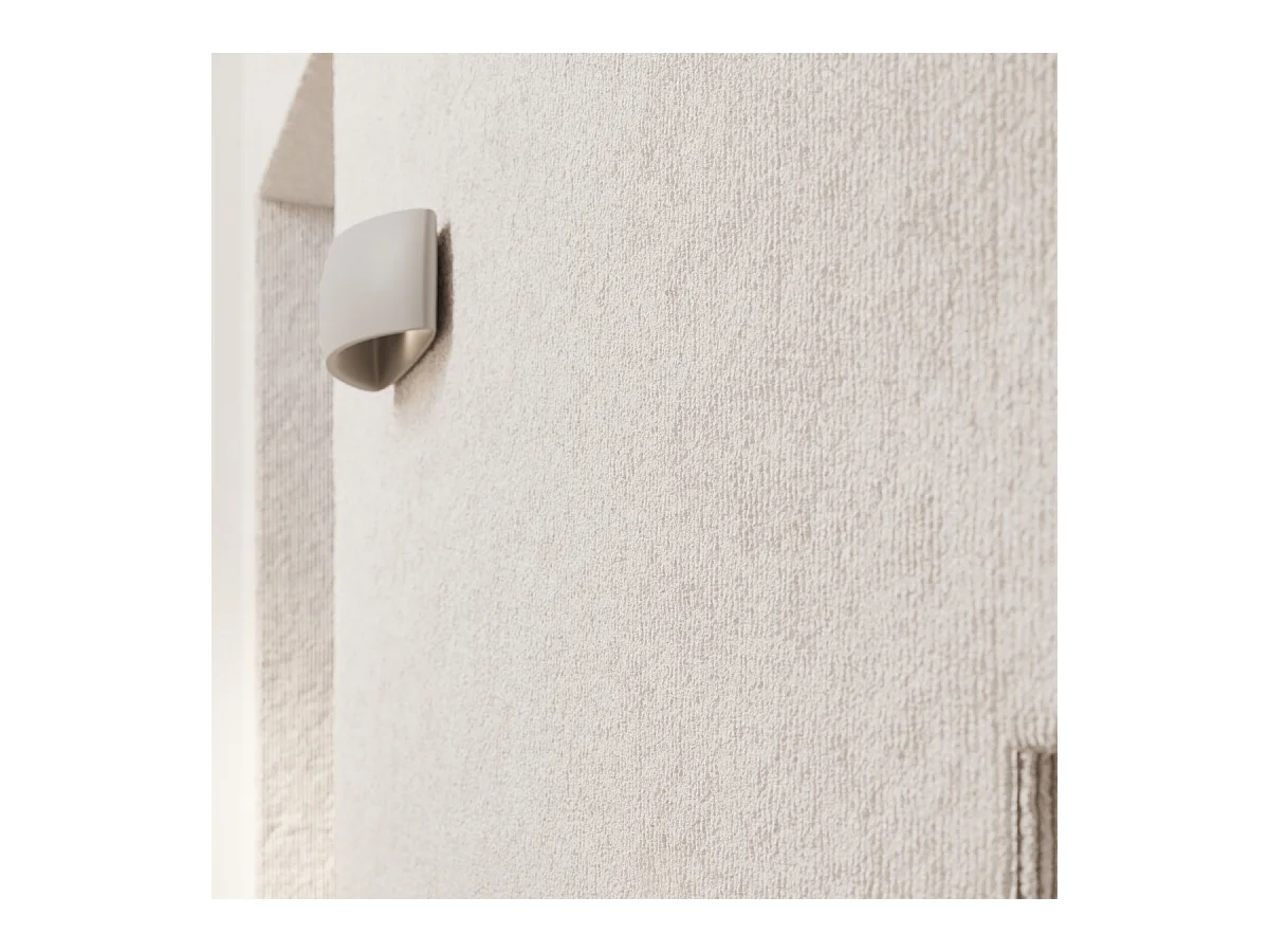 Lampade da parete Torow moderno di ceramica - 1 sorgenti luminose 3000K - L.32 x A.14 cm - grigio