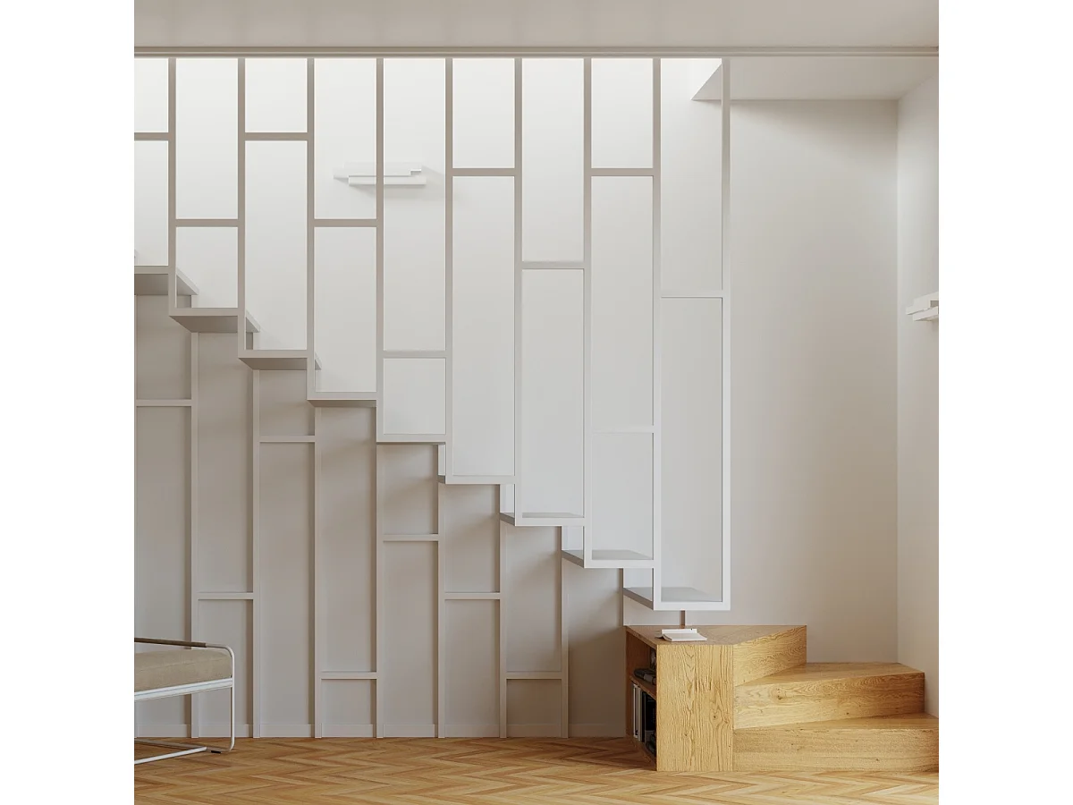 Appliques Glacier moderne en acier - 2 sources lumineuses 3000K - L.42 x H.10 cm - blanc