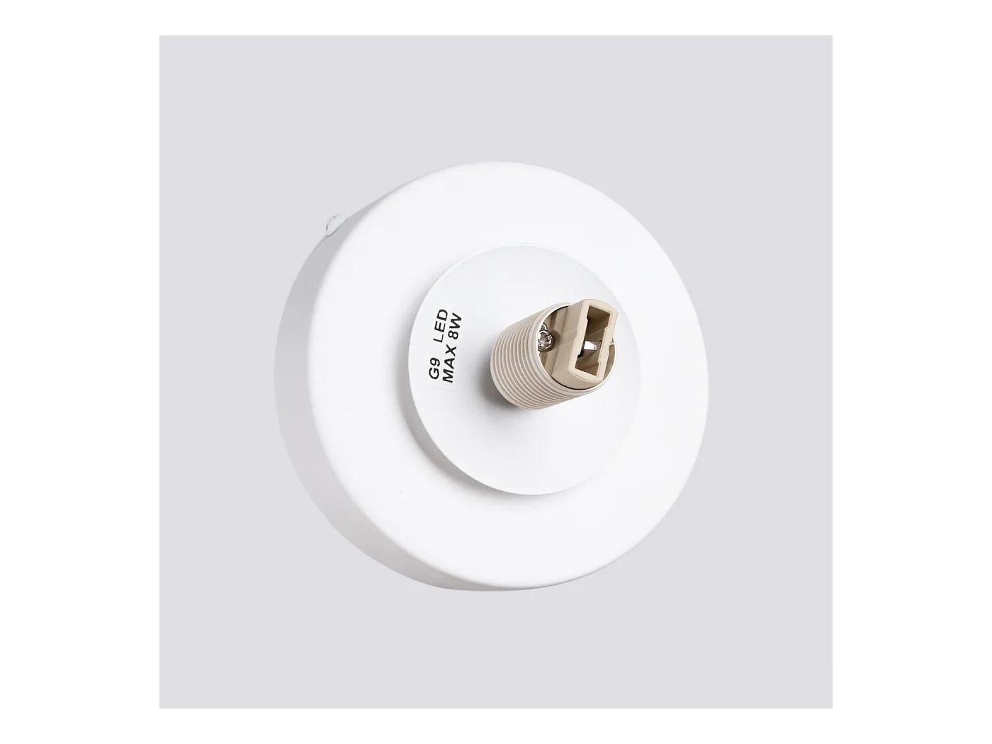 Applique Zynfi moderne en acier/verre - 1 sources lumineuses 3000K - L.12 x H.12 cm - blanc