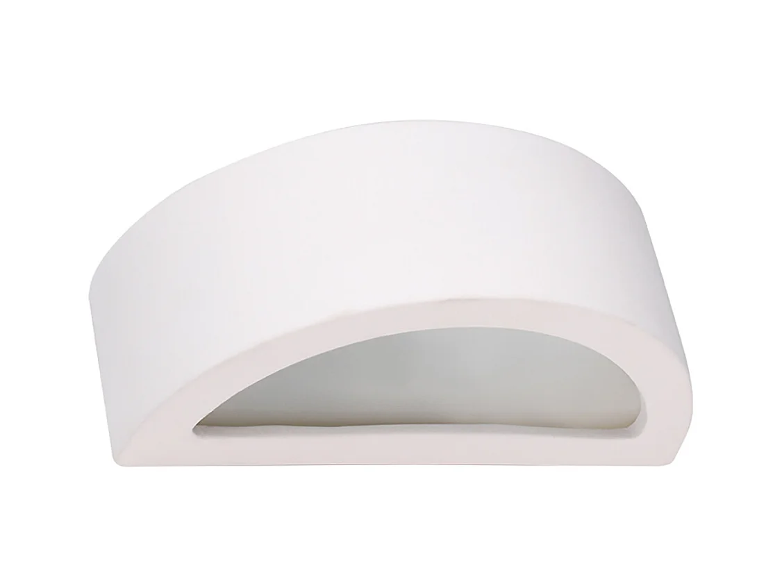 Lampade da parete Gloim moderno di ceramica - 1 sorgenti luminose 3000K - L.20 x A.10 cm - bianco