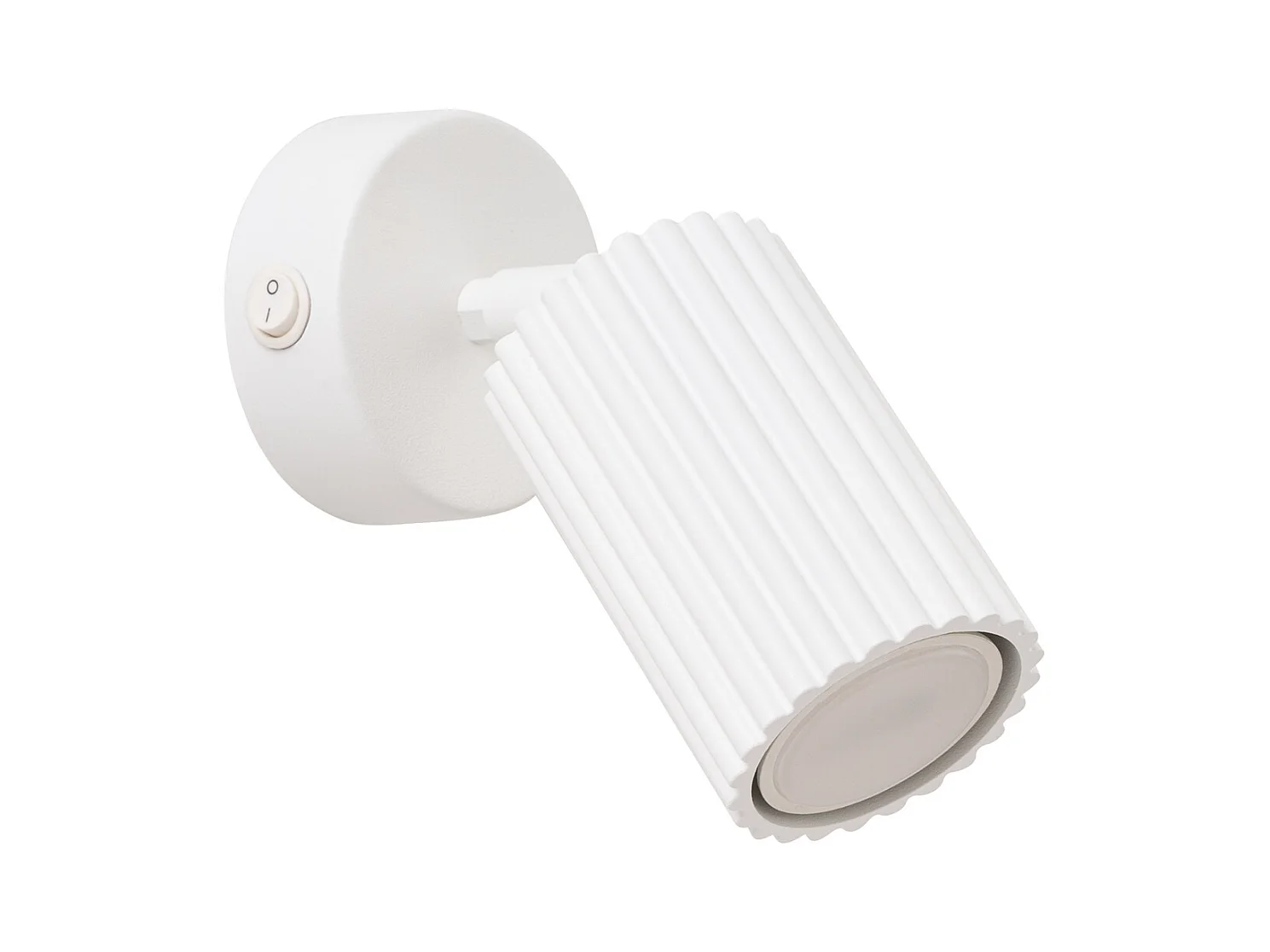 Wandleuchte Gloow minimalistisch aus  Aluminium - 1 lichtquellen 3000K - L.8 x H. cm - Weiß