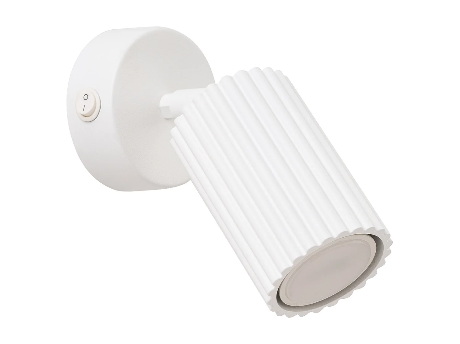 Applique Gloow minimaliste en aluminium - 1 sources lumineuses 3000K - L.8 x H.16 cm - blanc