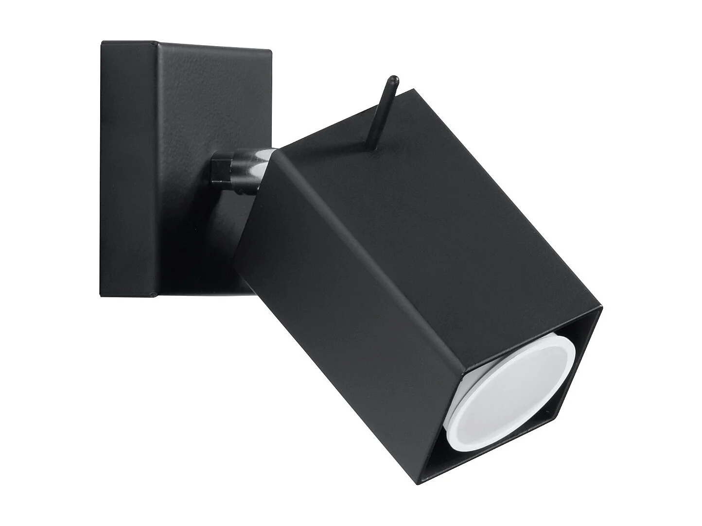 Appliques Briow moderne en acier - 1 sources lumineuses 4000K - L.8 x H.8 cm - noir