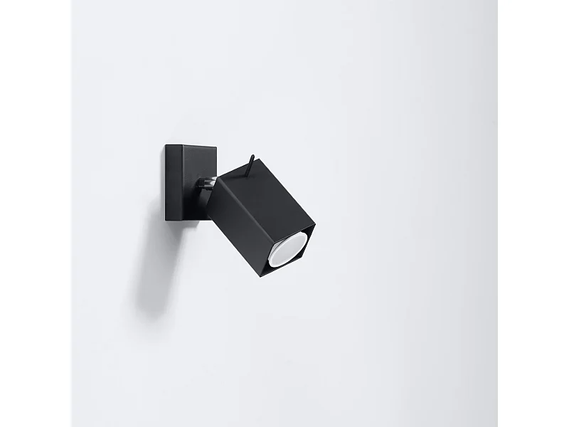 Wandlampen Briow modern van  - 1 lichtbronnen 4000K - L.8 x H.8 cm - zwart