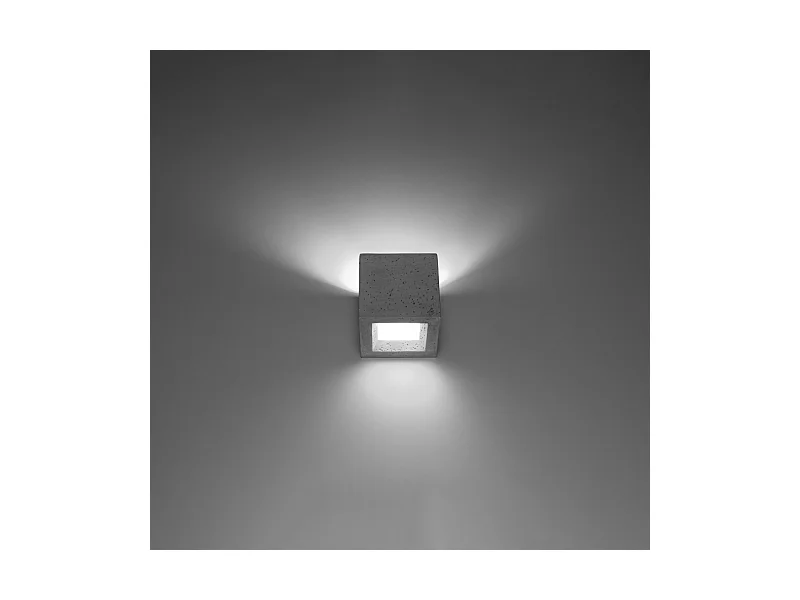 Wandlampen Astra modern van  - 1 lichtbronnen 3000K - L.12 x H.10 cm - grijs