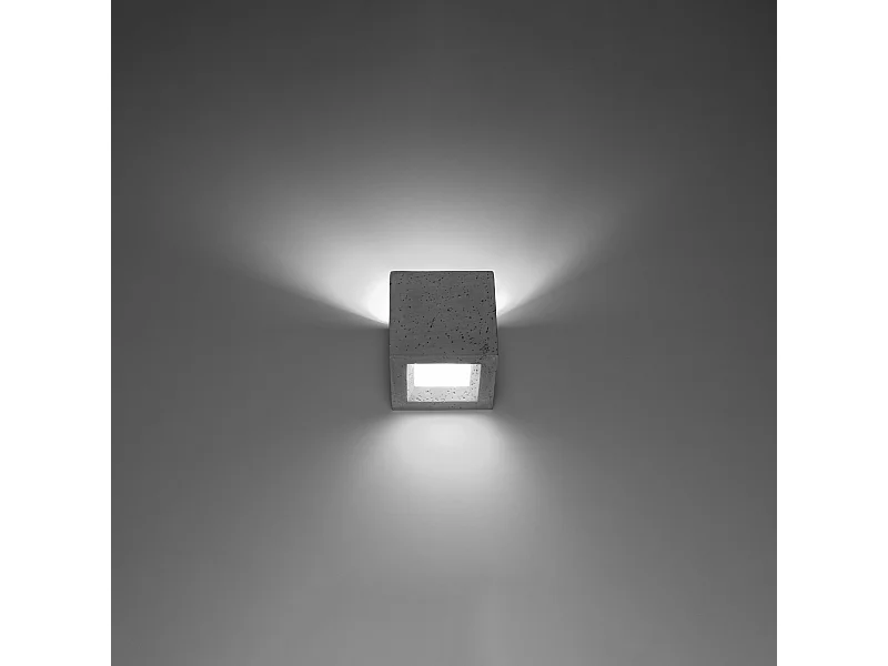 Wandlampen Astra modern van  - 1 lichtbronnen 3000K - L.12 x H.10 cm - grijs