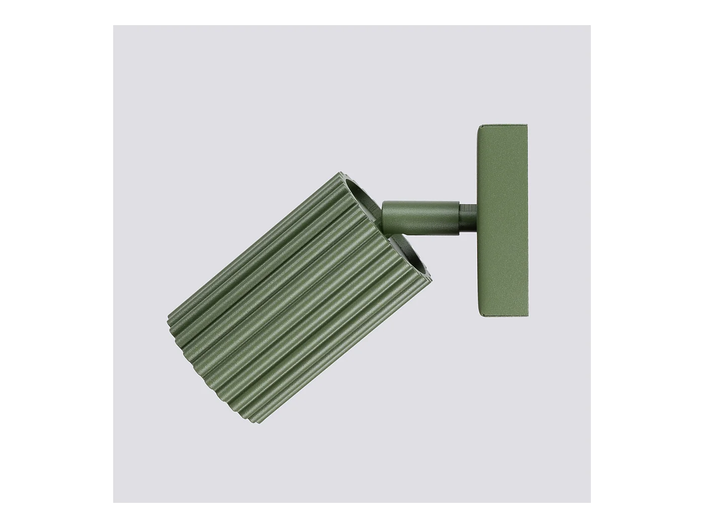 Wandleuchte Gloow minimalistisch aus  Aluminium - 1 lichtquellen 3000K - L.8 x H. cm - olivgrün